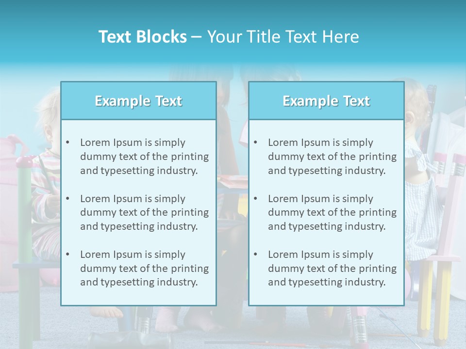 Human Preschooler Children PowerPoint Template