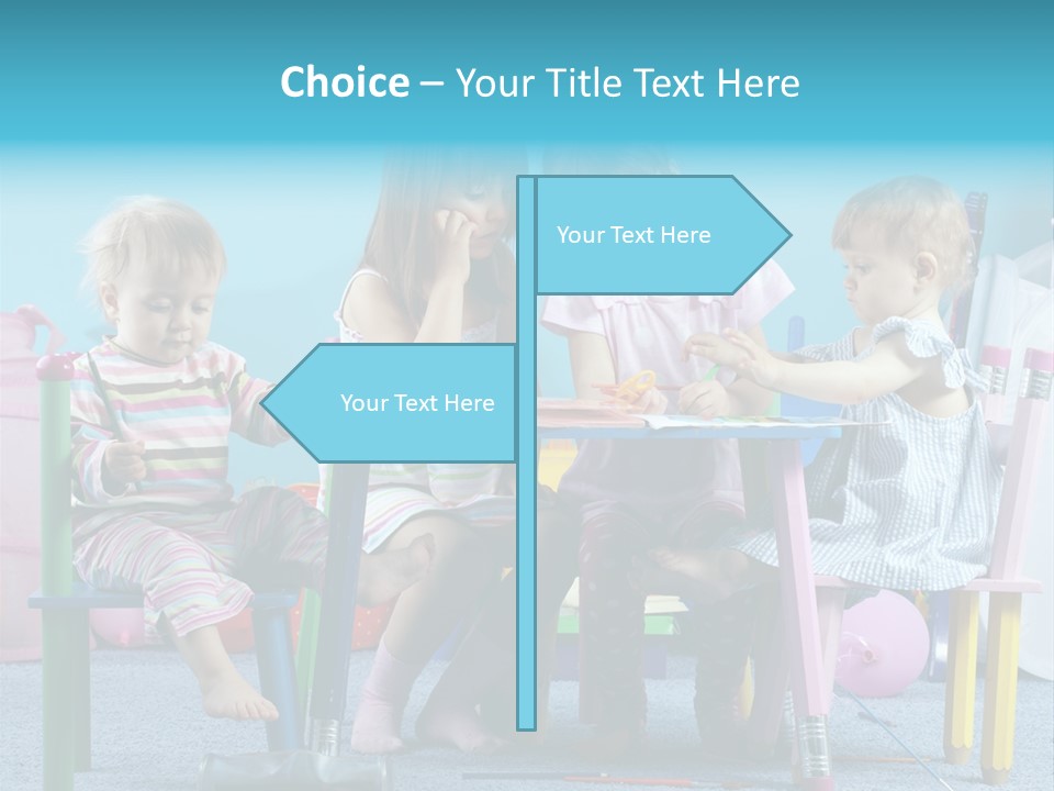 Human Preschooler Children PowerPoint Template