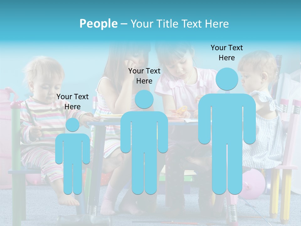 Human Preschooler Children PowerPoint Template