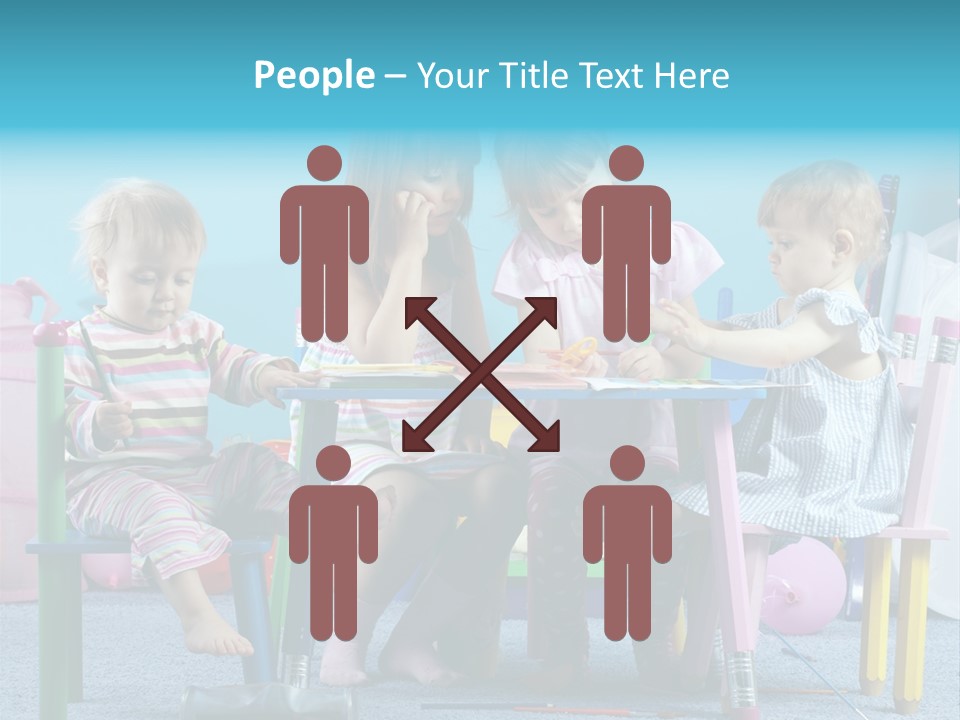 Human Preschooler Children PowerPoint Template