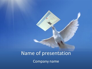 Messenger Nature Peace PowerPoint Template