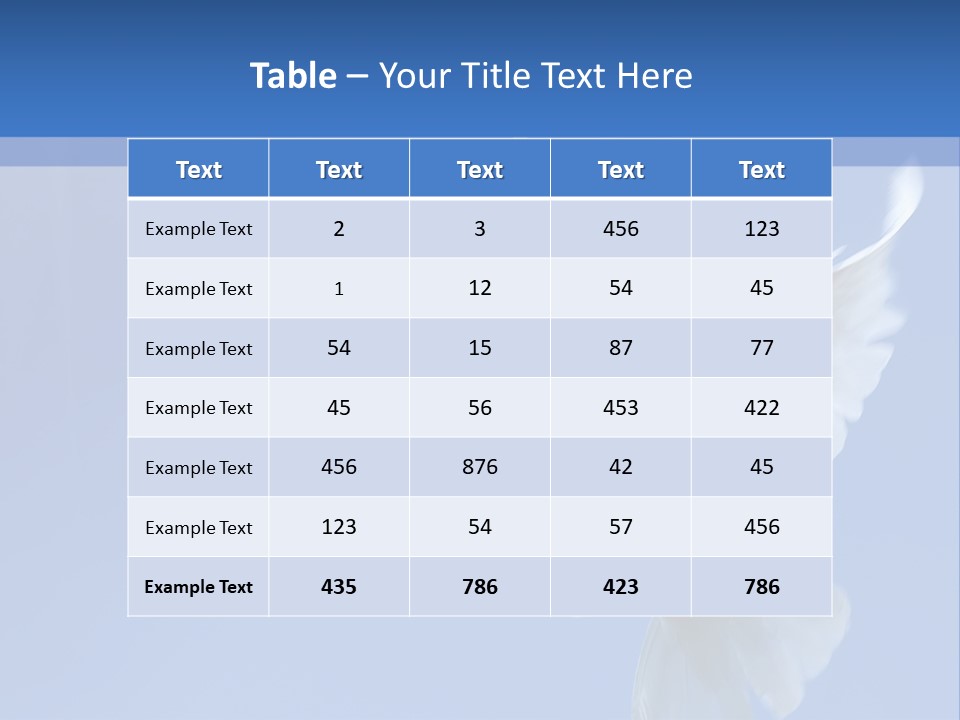 Messenger Nature Peace PowerPoint Template