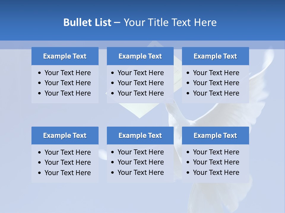Messenger Nature Peace PowerPoint Template