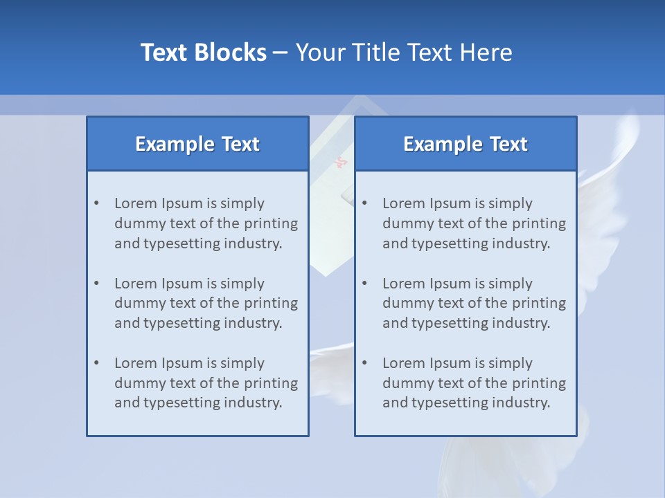Messenger Nature Peace PowerPoint Template