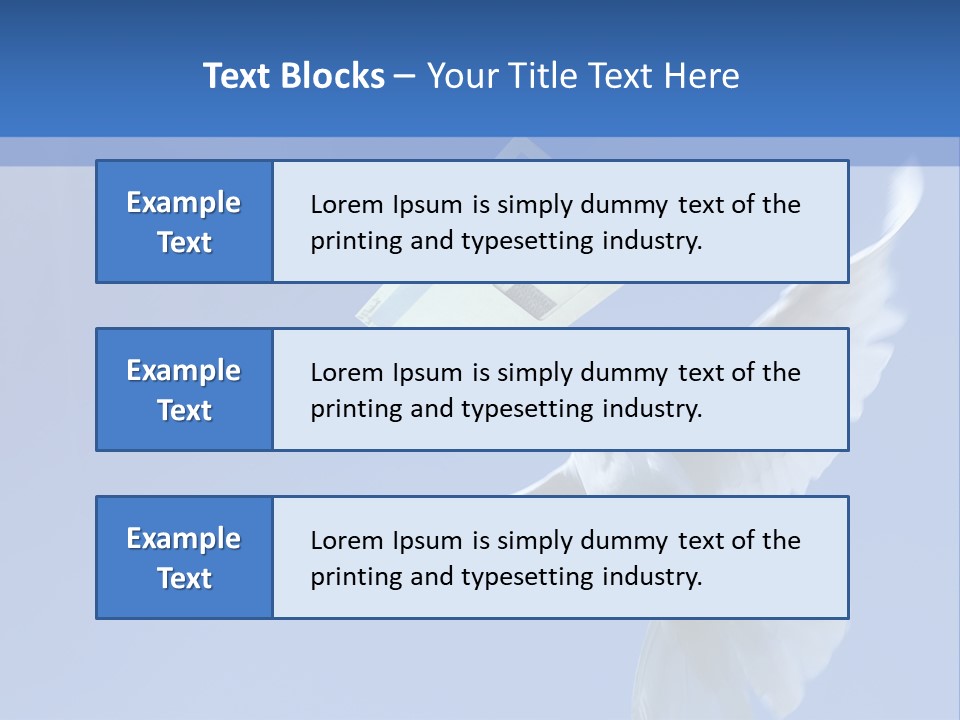 Messenger Nature Peace PowerPoint Template