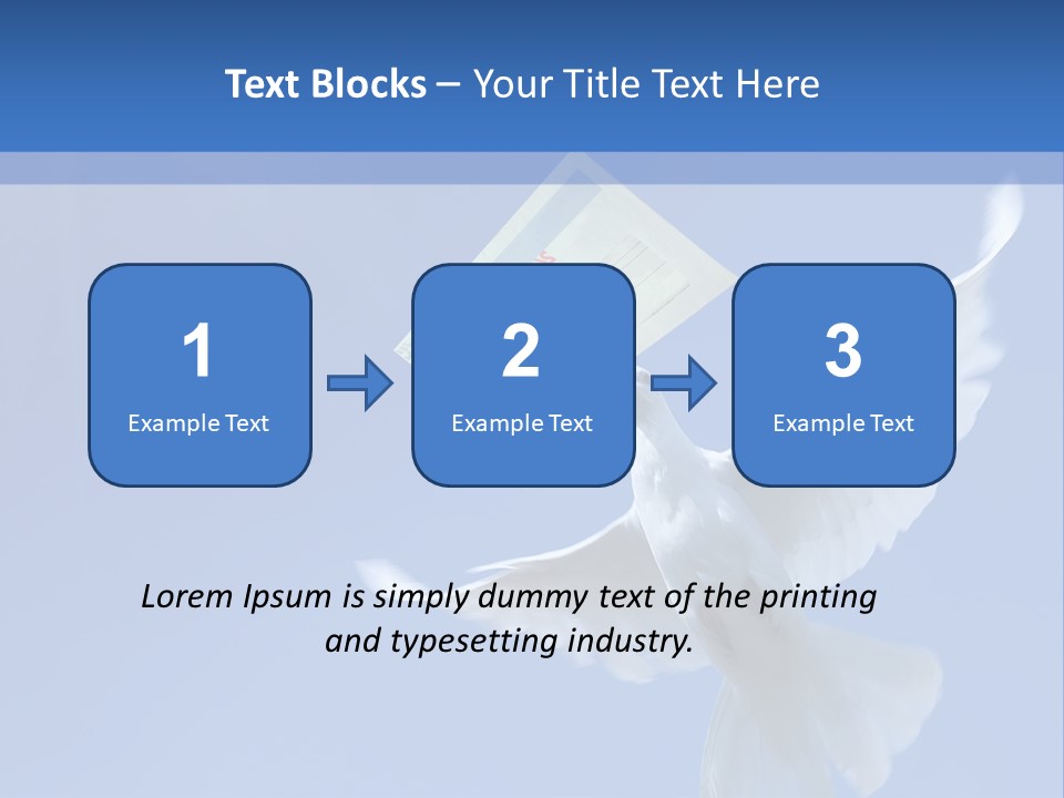 Messenger Nature Peace PowerPoint Template