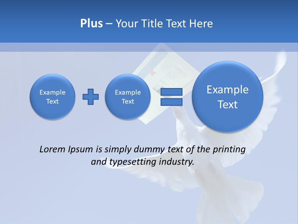 Messenger Nature Peace PowerPoint Template