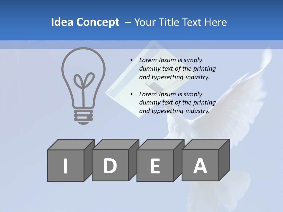 Messenger Nature Peace PowerPoint Template