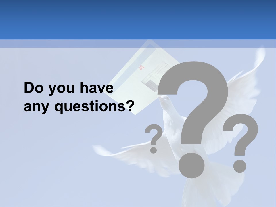 Messenger Nature Peace PowerPoint Template