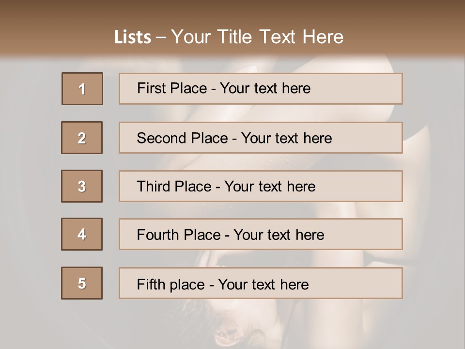 Studio Relaxation Person PowerPoint Template