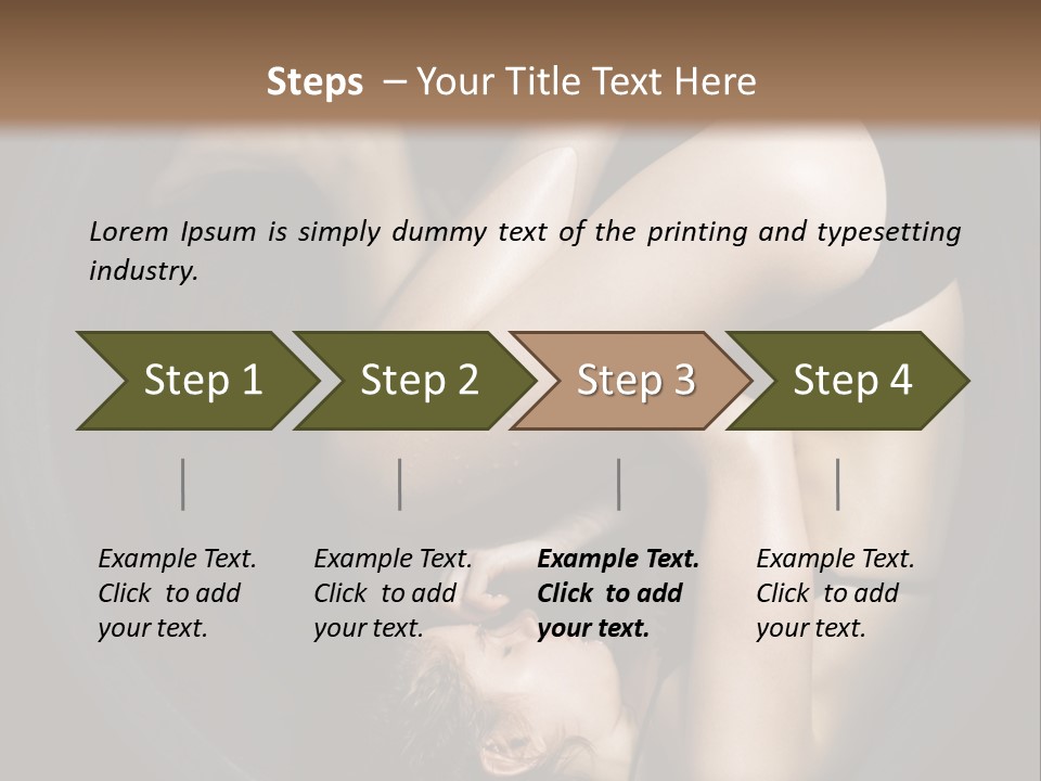 Studio Relaxation Person PowerPoint Template