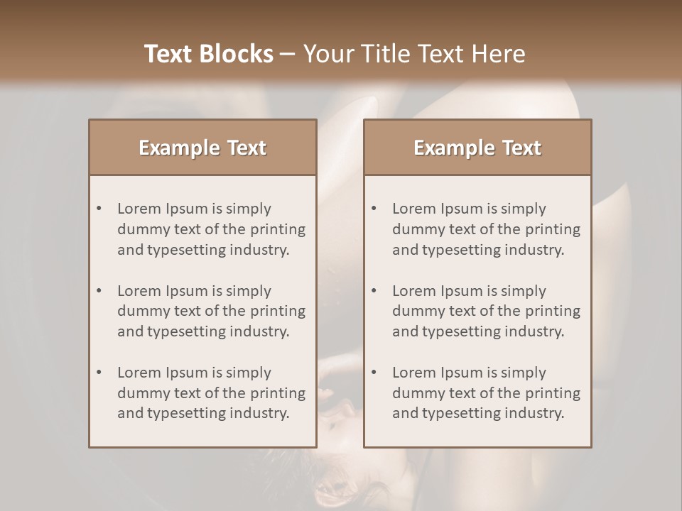 Studio Relaxation Person PowerPoint Template