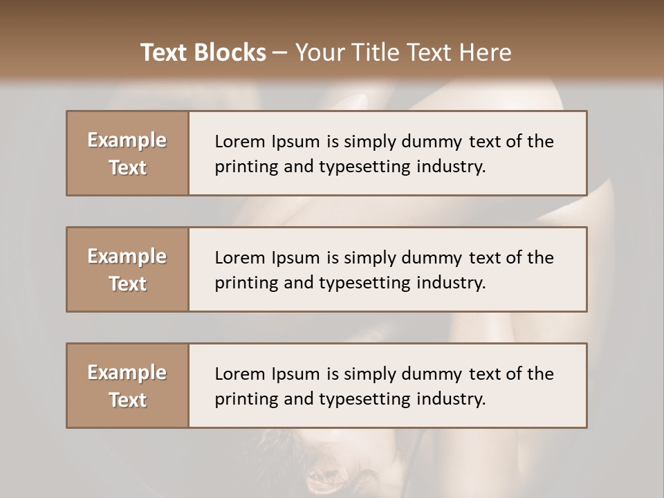 Studio Relaxation Person PowerPoint Template