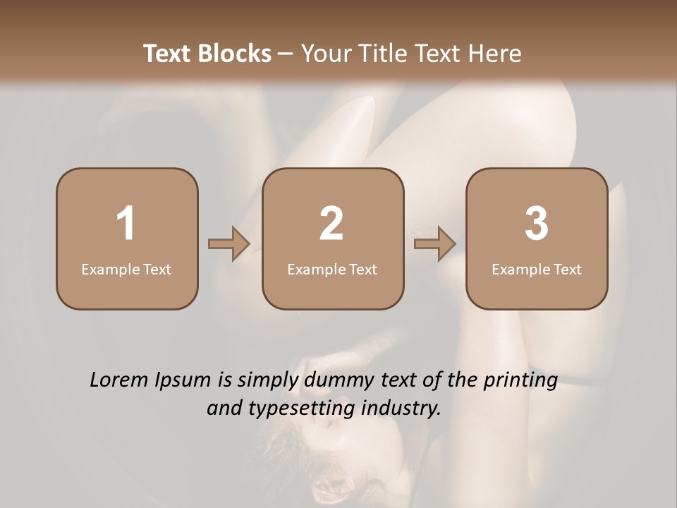 Studio Relaxation Person PowerPoint Template