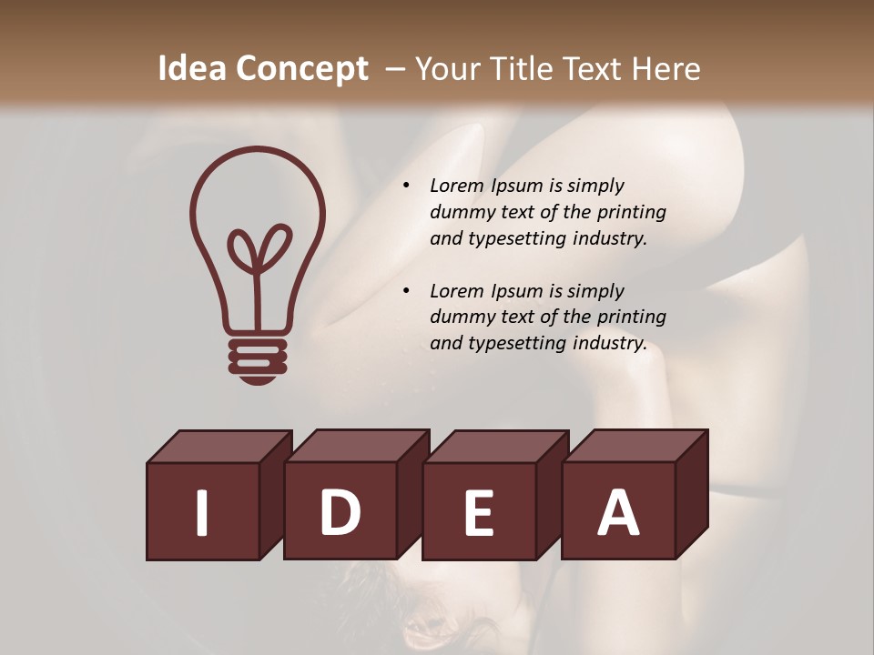 Studio Relaxation Person PowerPoint Template