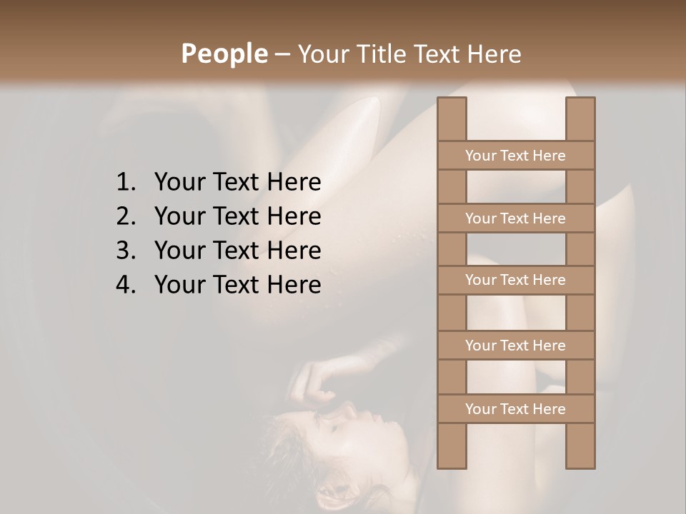 Studio Relaxation Person PowerPoint Template