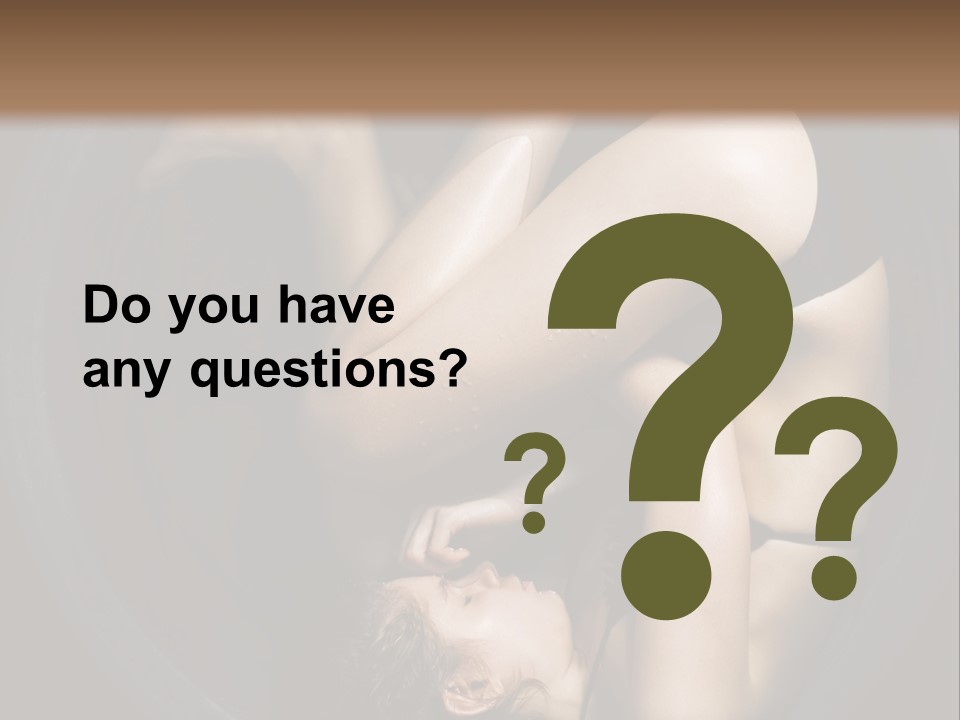 Studio Relaxation Person PowerPoint Template