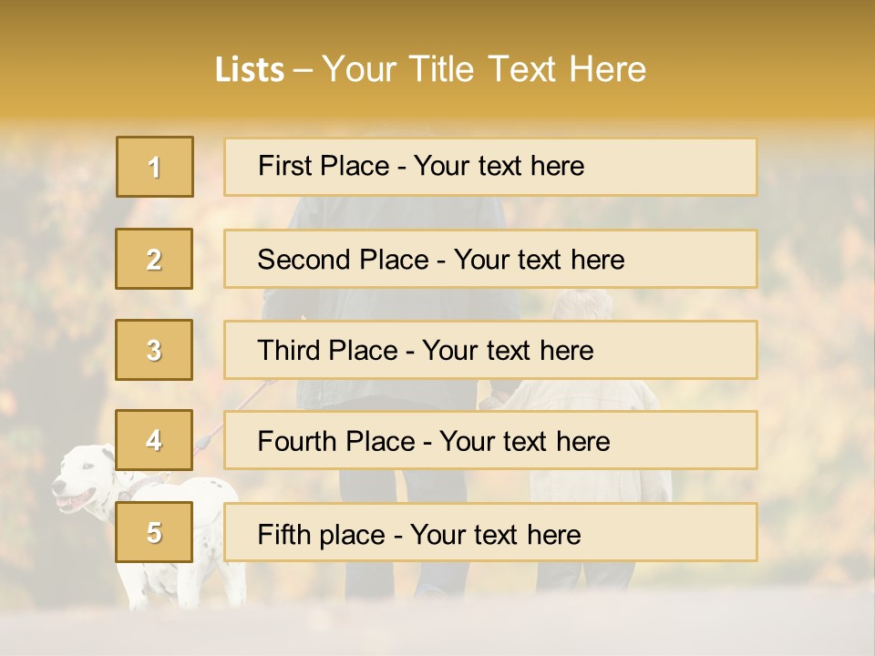Year Old Exercise Five Year Old PowerPoint Template