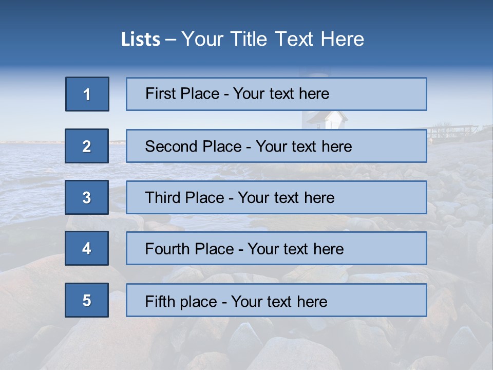 Water New Waves PowerPoint Template