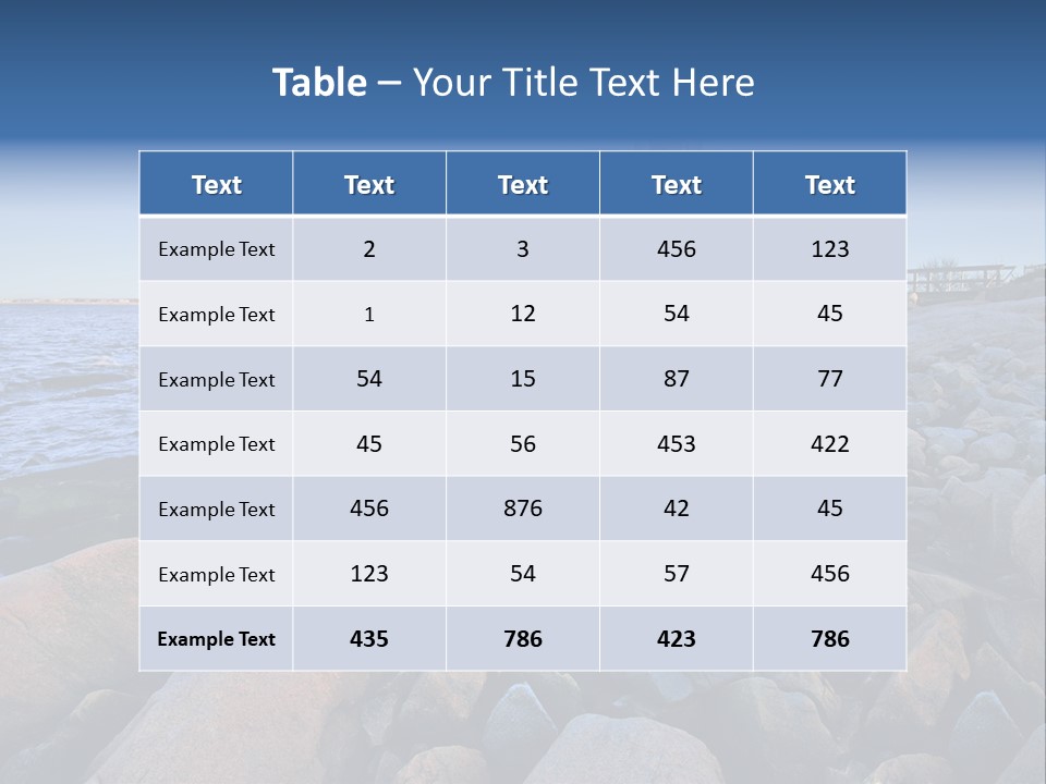 Water New Waves PowerPoint Template