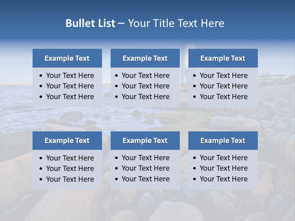 Water New Waves PowerPoint Template