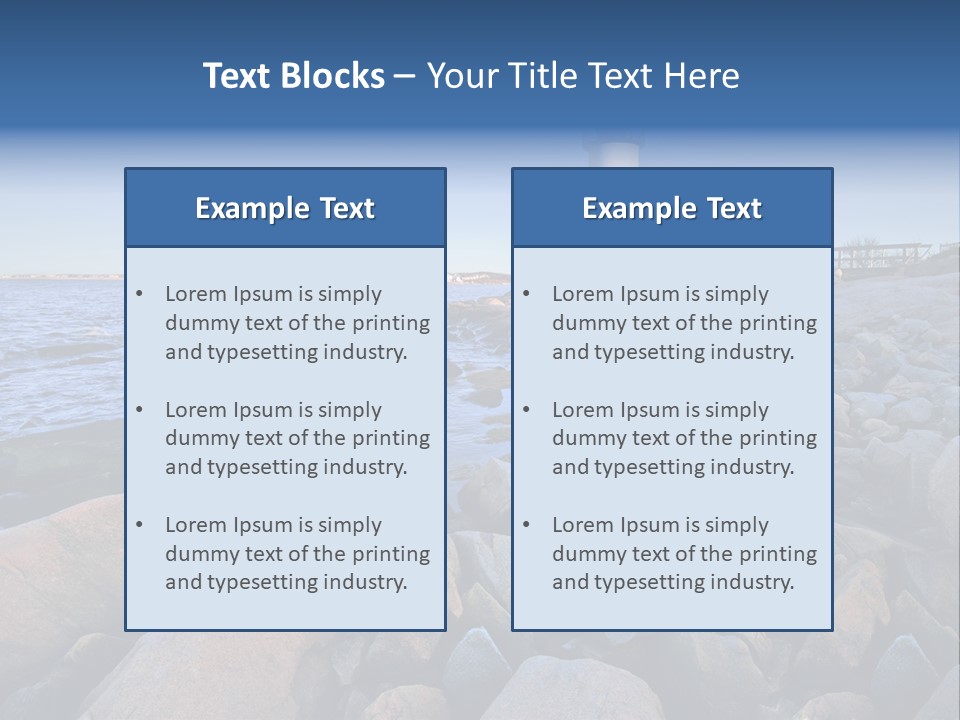 Water New Waves PowerPoint Template