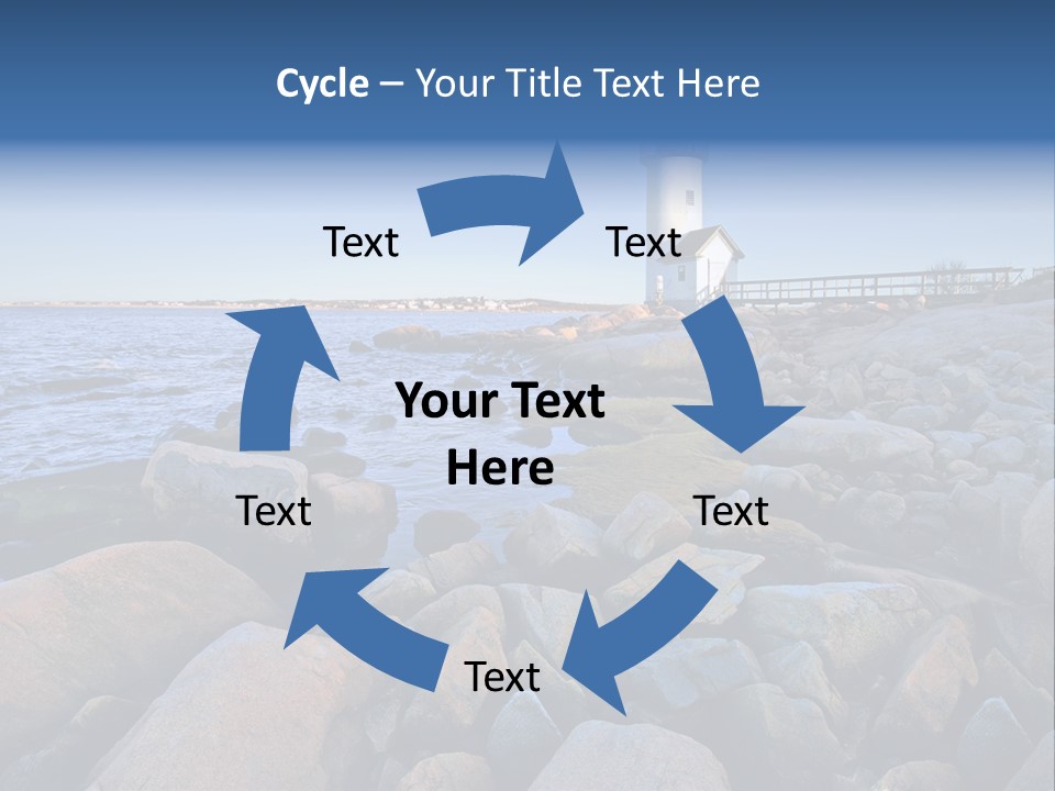 Water New Waves PowerPoint Template