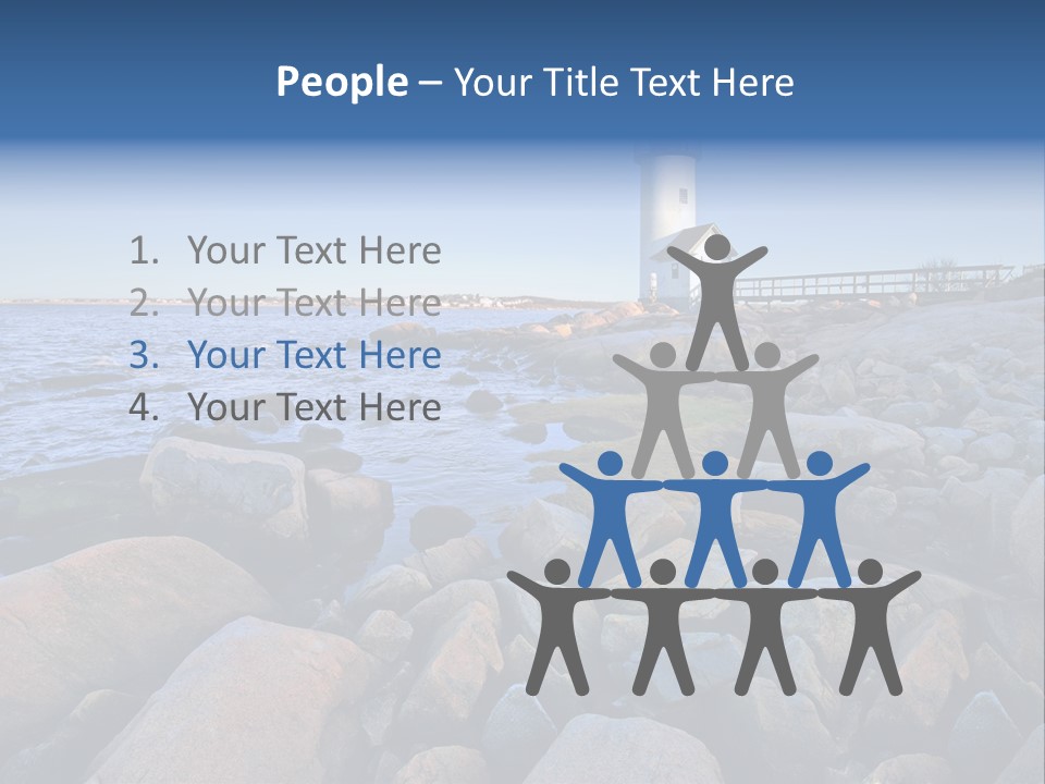 Water New Waves PowerPoint Template