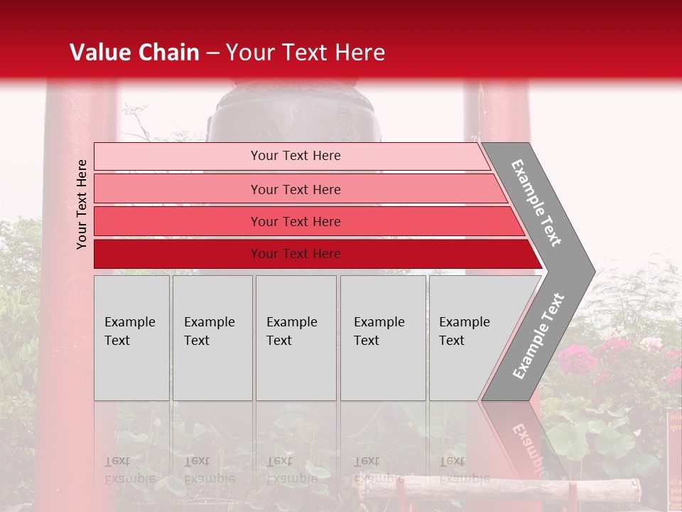 A Large Bell Sitting In The Middle Of A Park PowerPoint Template