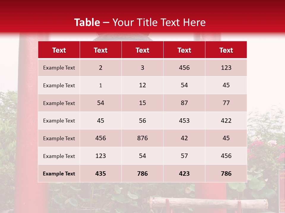 A Large Bell Sitting In The Middle Of A Park PowerPoint Template