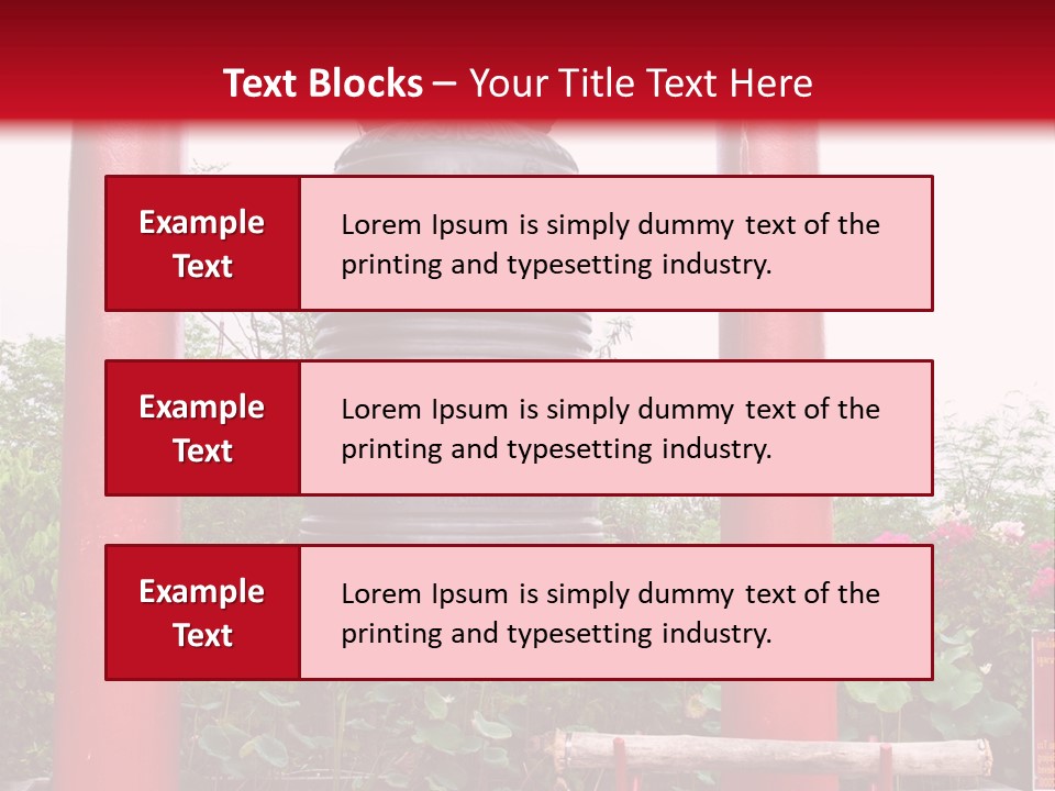 A Large Bell Sitting In The Middle Of A Park PowerPoint Template