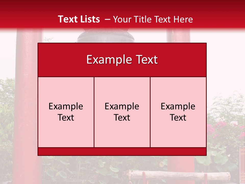 A Large Bell Sitting In The Middle Of A Park PowerPoint Template