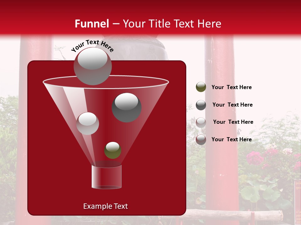 A Large Bell Sitting In The Middle Of A Park PowerPoint Template