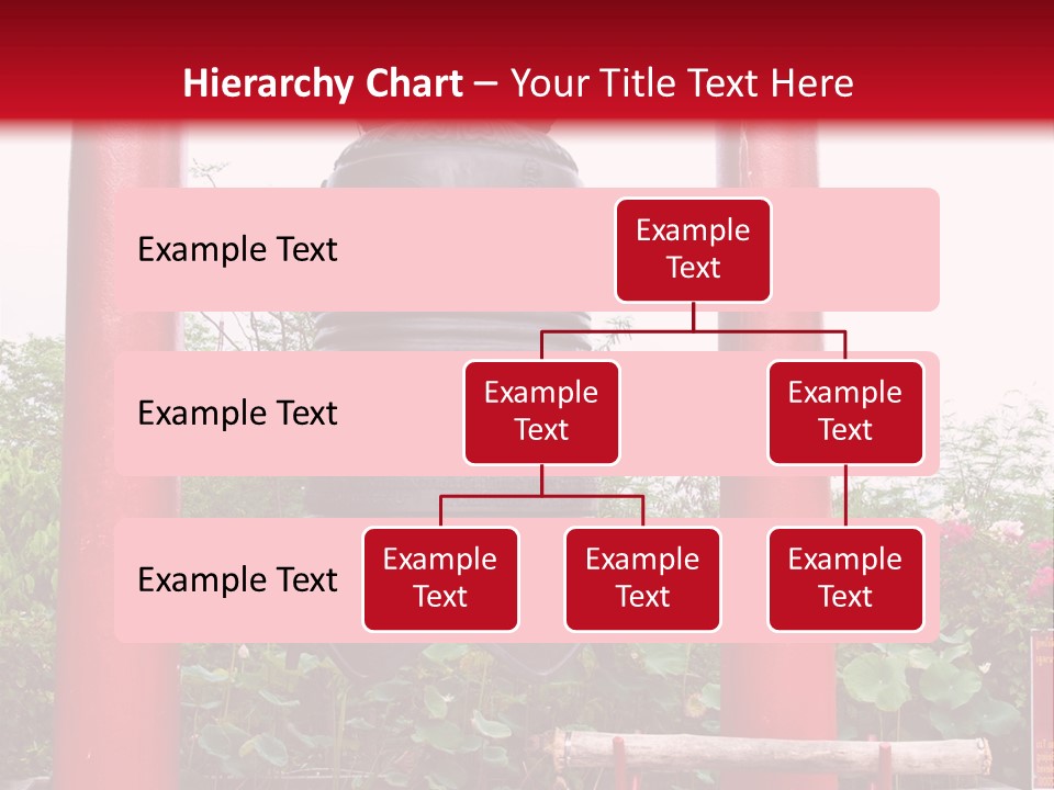 A Large Bell Sitting In The Middle Of A Park PowerPoint Template