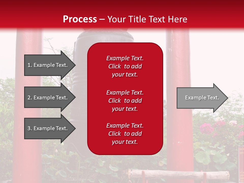 A Large Bell Sitting In The Middle Of A Park PowerPoint Template