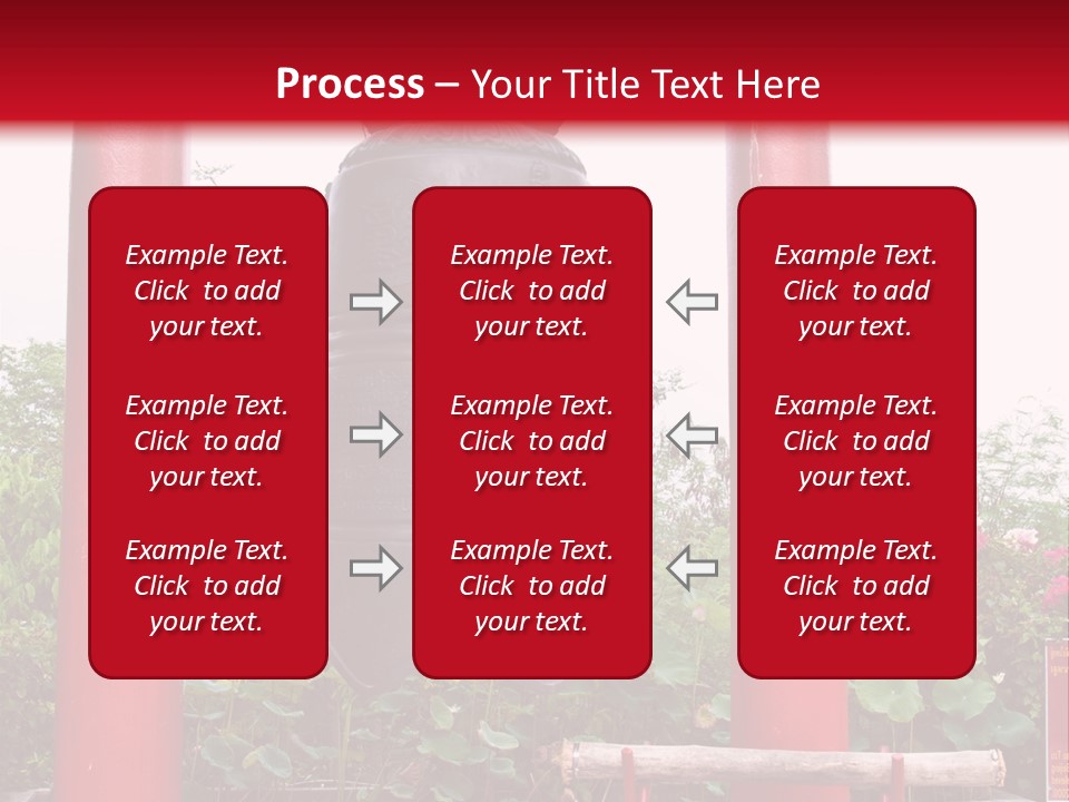 A Large Bell Sitting In The Middle Of A Park PowerPoint Template