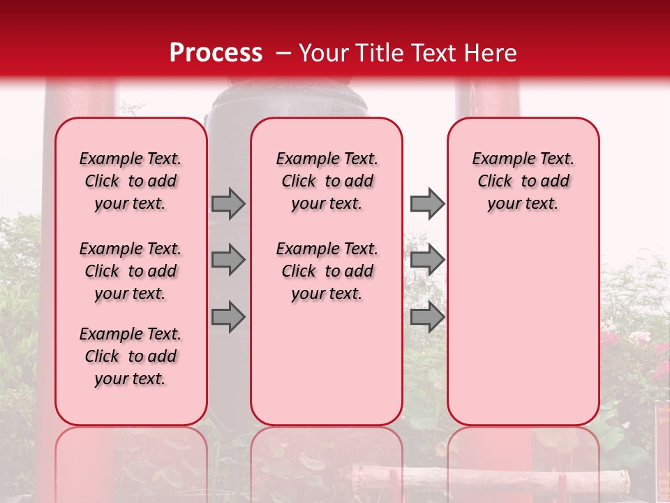 A Large Bell Sitting In The Middle Of A Park PowerPoint Template