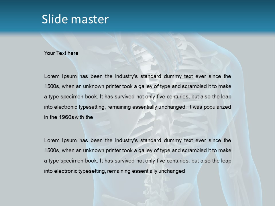 People Graphic Osteoporosis PowerPoint Template