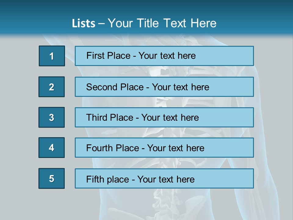 People Graphic Osteoporosis PowerPoint Template