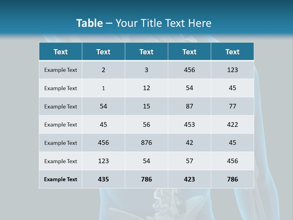 People Graphic Osteoporosis PowerPoint Template