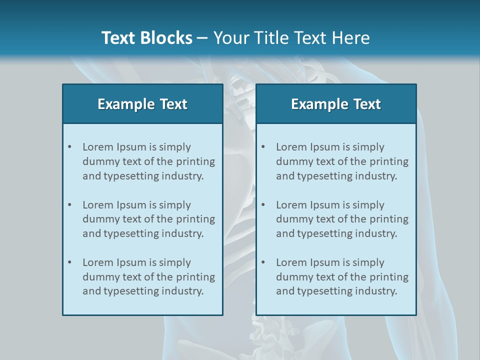 People Graphic Osteoporosis PowerPoint Template
