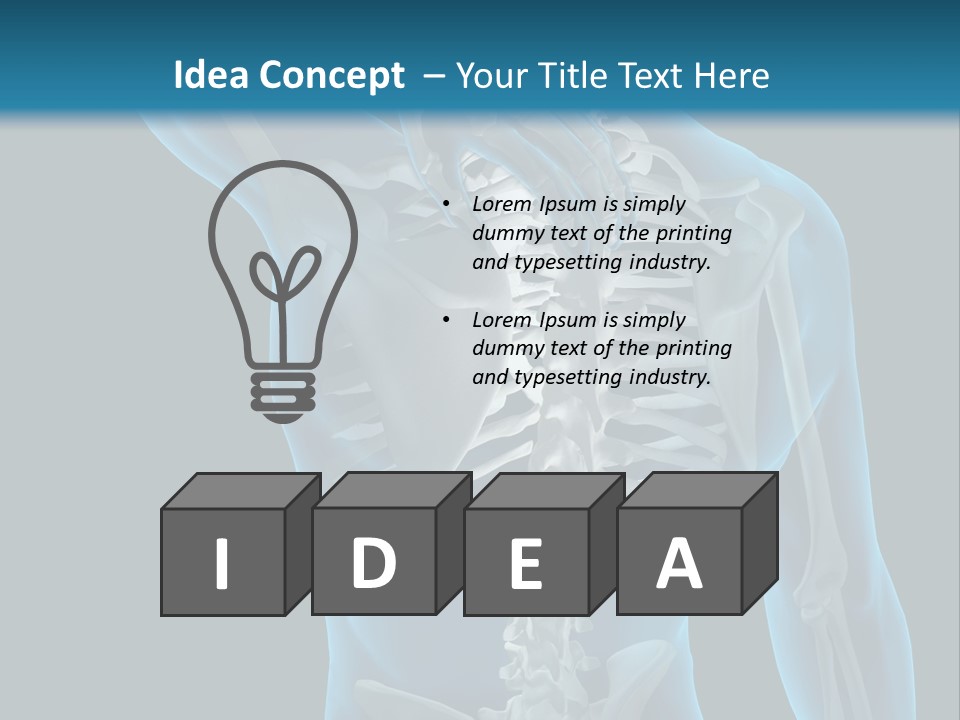 People Graphic Osteoporosis PowerPoint Template