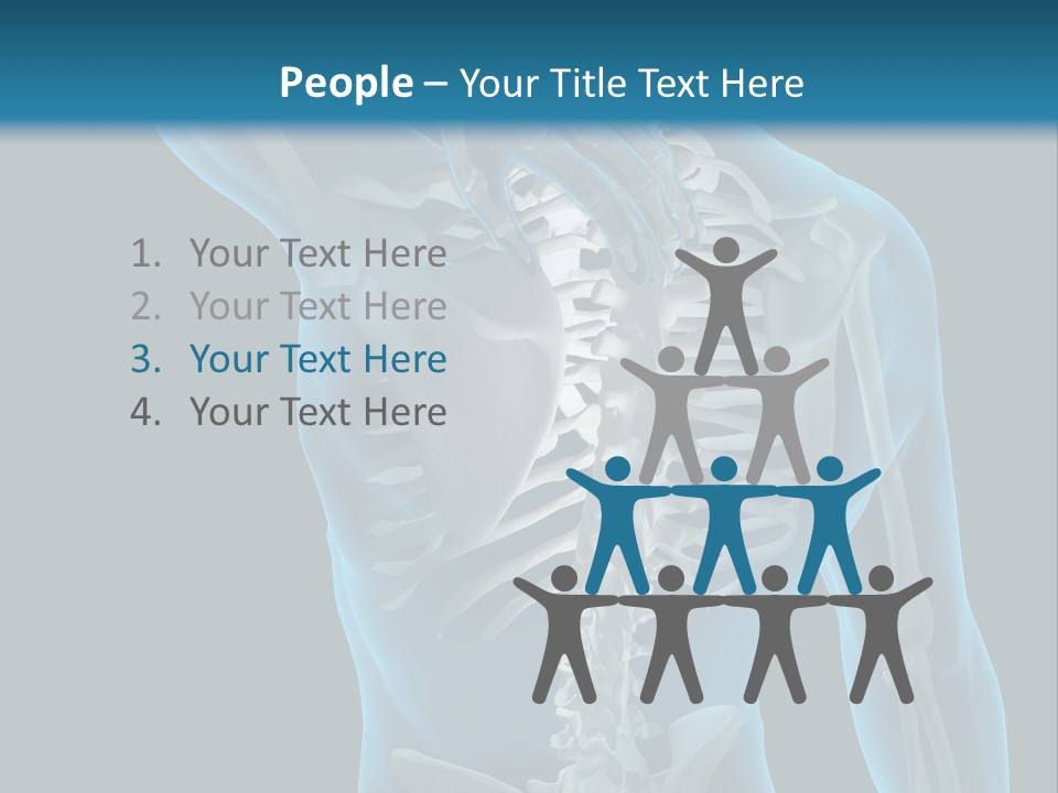 People Graphic Osteoporosis PowerPoint Template