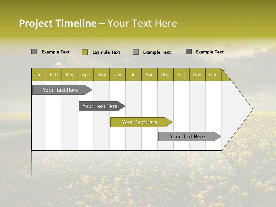 Yellow House Woman PowerPoint Template