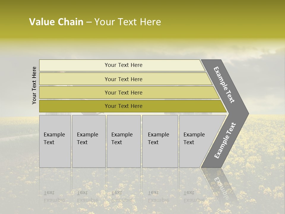 Yellow House Woman PowerPoint Template