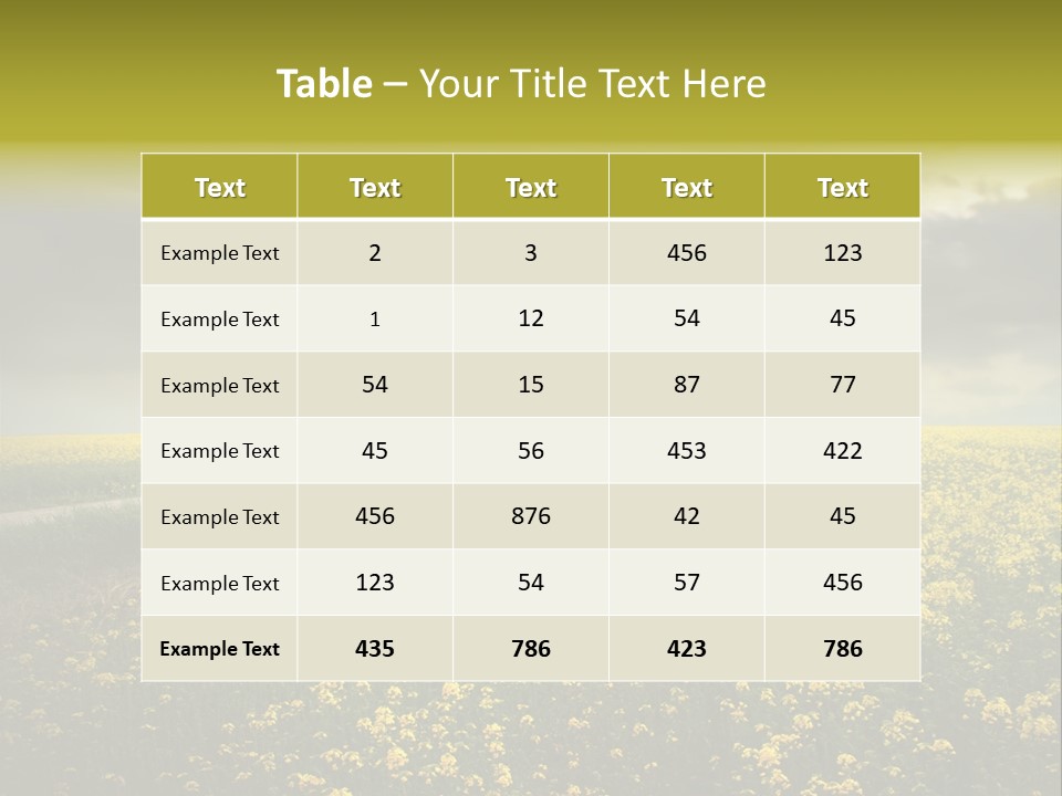 Yellow House Woman PowerPoint Template