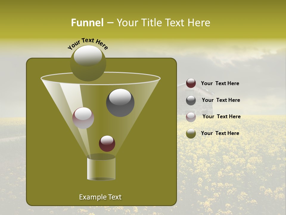 Yellow House Woman PowerPoint Template