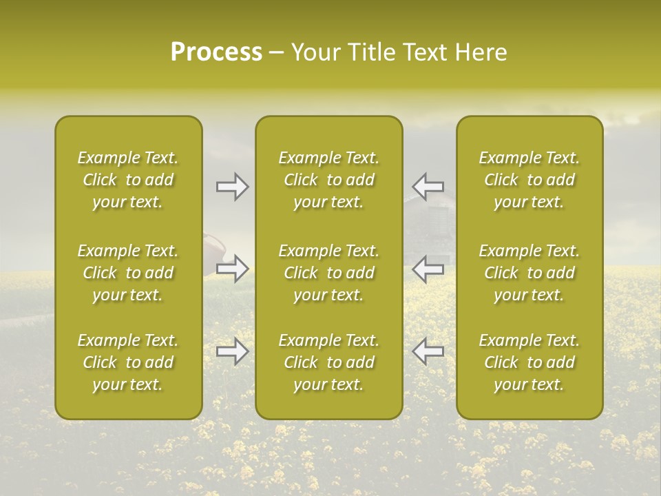Yellow House Woman PowerPoint Template