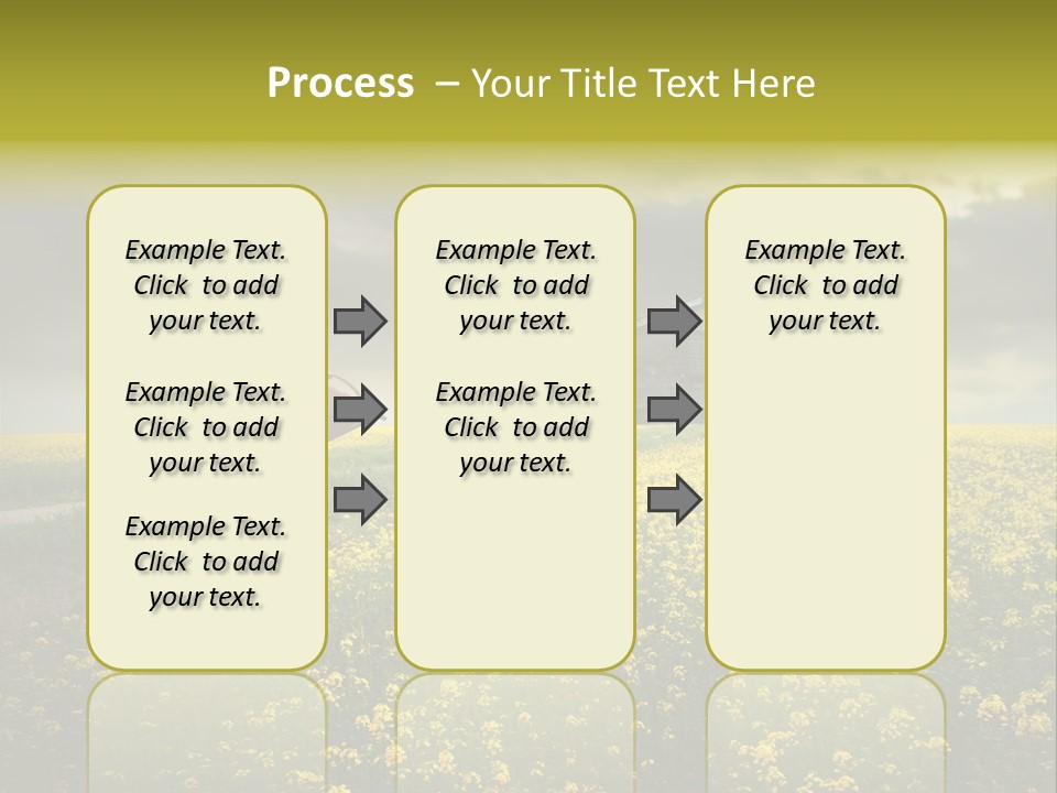 Yellow House Woman PowerPoint Template