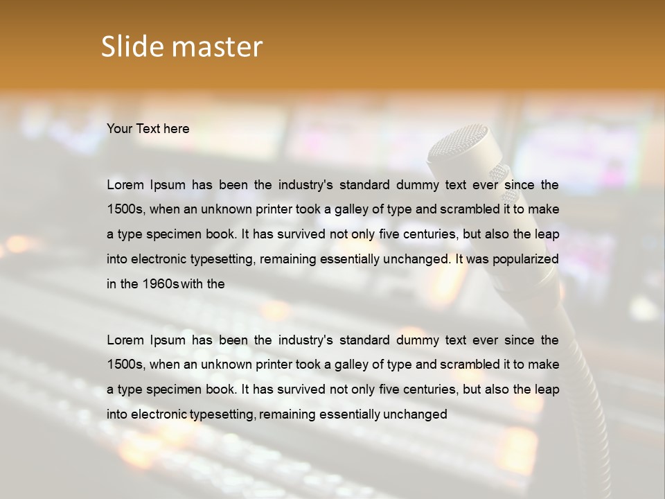 Equipment Monitors Electronic PowerPoint Template